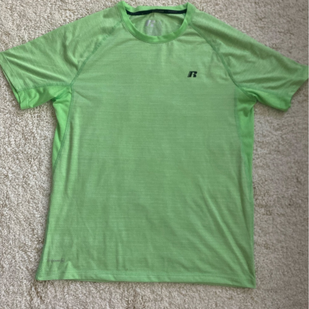 Russell Dri Power 360 shirt sz M (38-40) green